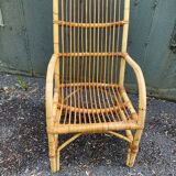 Vintage rattan armchair