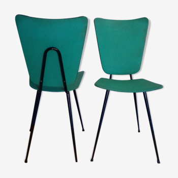 Green vinyl chairs