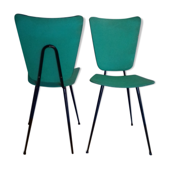 Green vinyl chairs