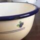 Vintage enamelled tin bowls
