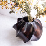 Vase midcentury en bois minimaliste design