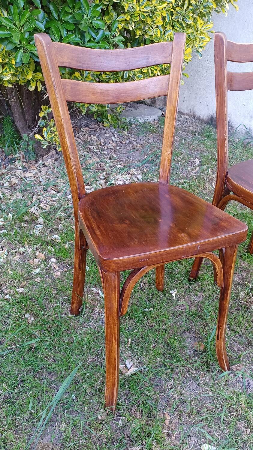 Paire de chaises bistrot Baumann n°56