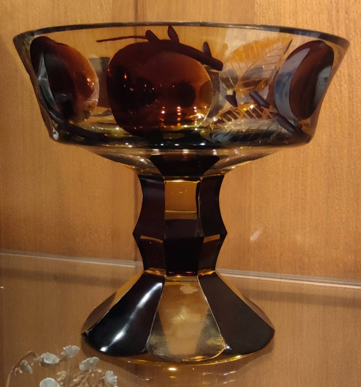 Old Bohemian Cut Crystal Cup