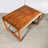 Vintage rectangular rosewood coffee table, Scandinavian design