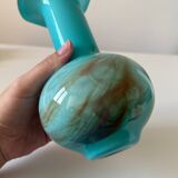 Blue opaline vase