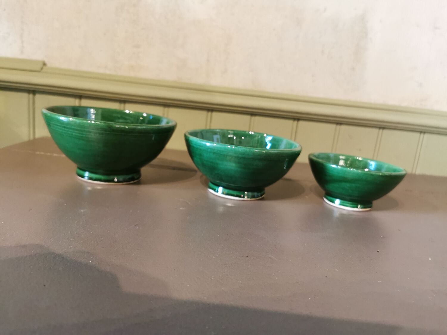 Trio of artisanal bowls Morocco