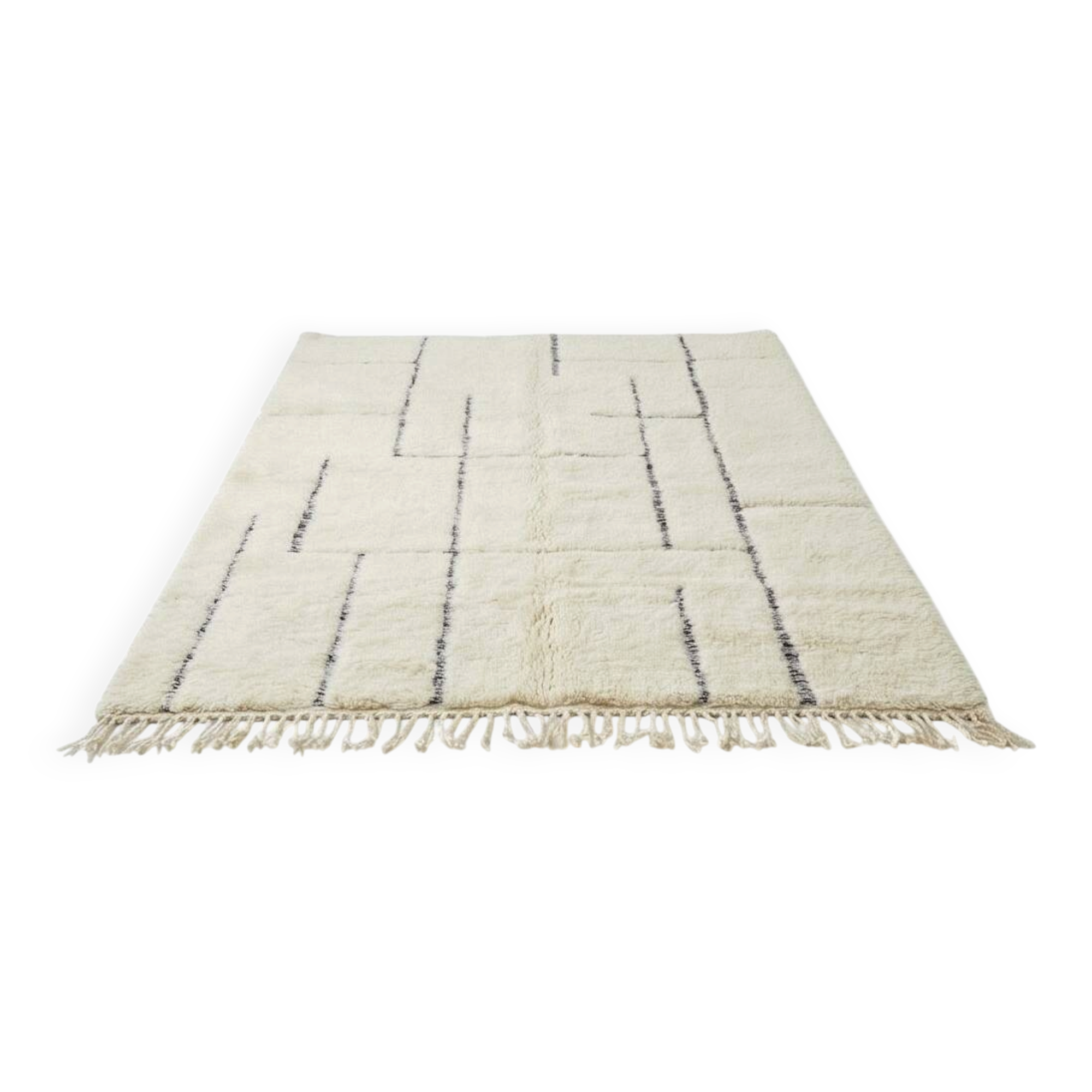 Large graphic Moroccan rug