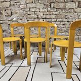 Lot of vintage bruno rey 1970" chairs