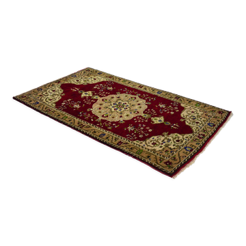 Anatolian handmade vintage rug 244 cm x 145 cm