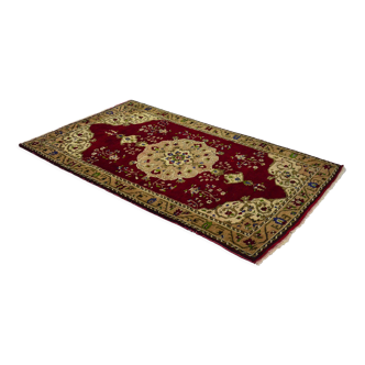 Anatolian handmade vintage rug 244 cm x 145 cm