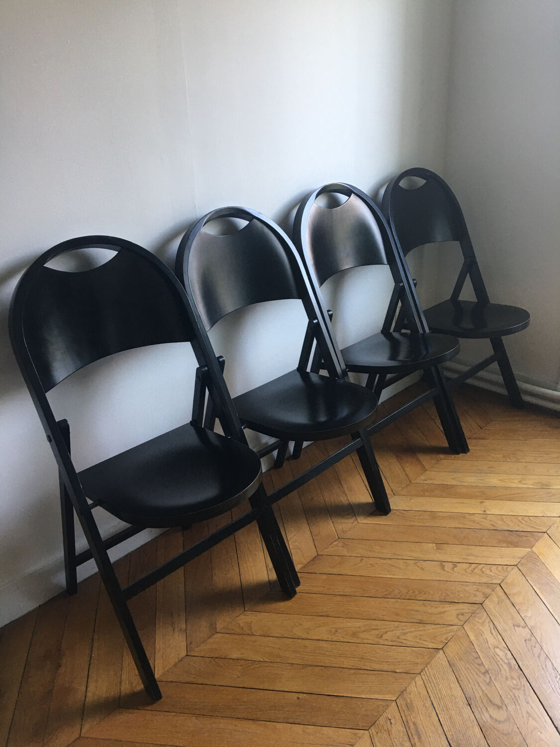 Castiglioni folding table & chairs 1965