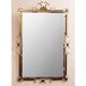 Vintage rectangular mirror in brass 1950s