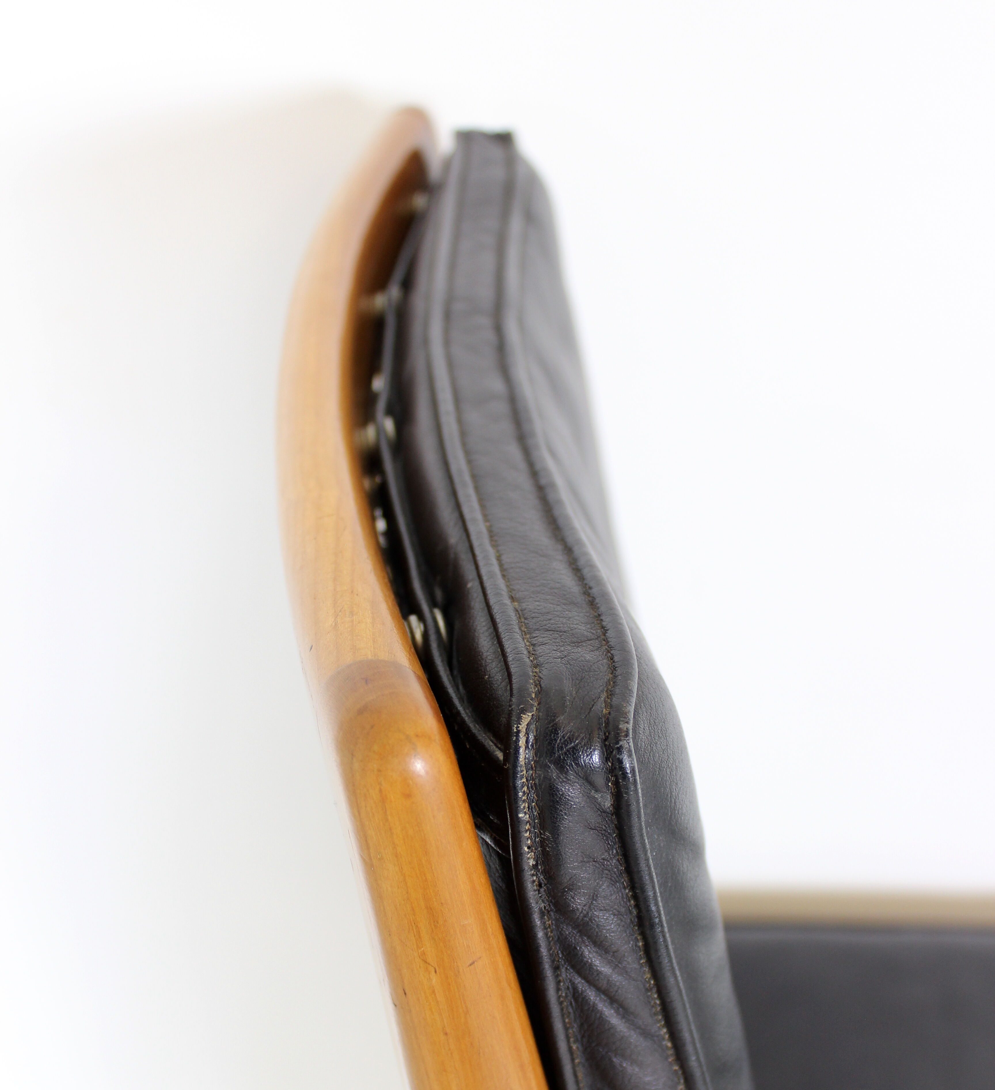 Pair of Boomerang Easy Chair by Hans Mitzlaff for Eugen Schmidt in Leather