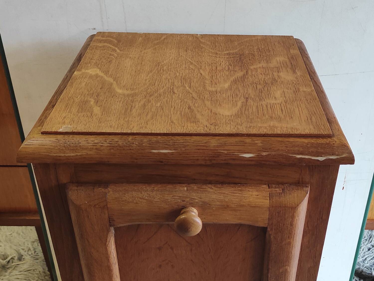 Mado style storage unit in solid wood - 1950s