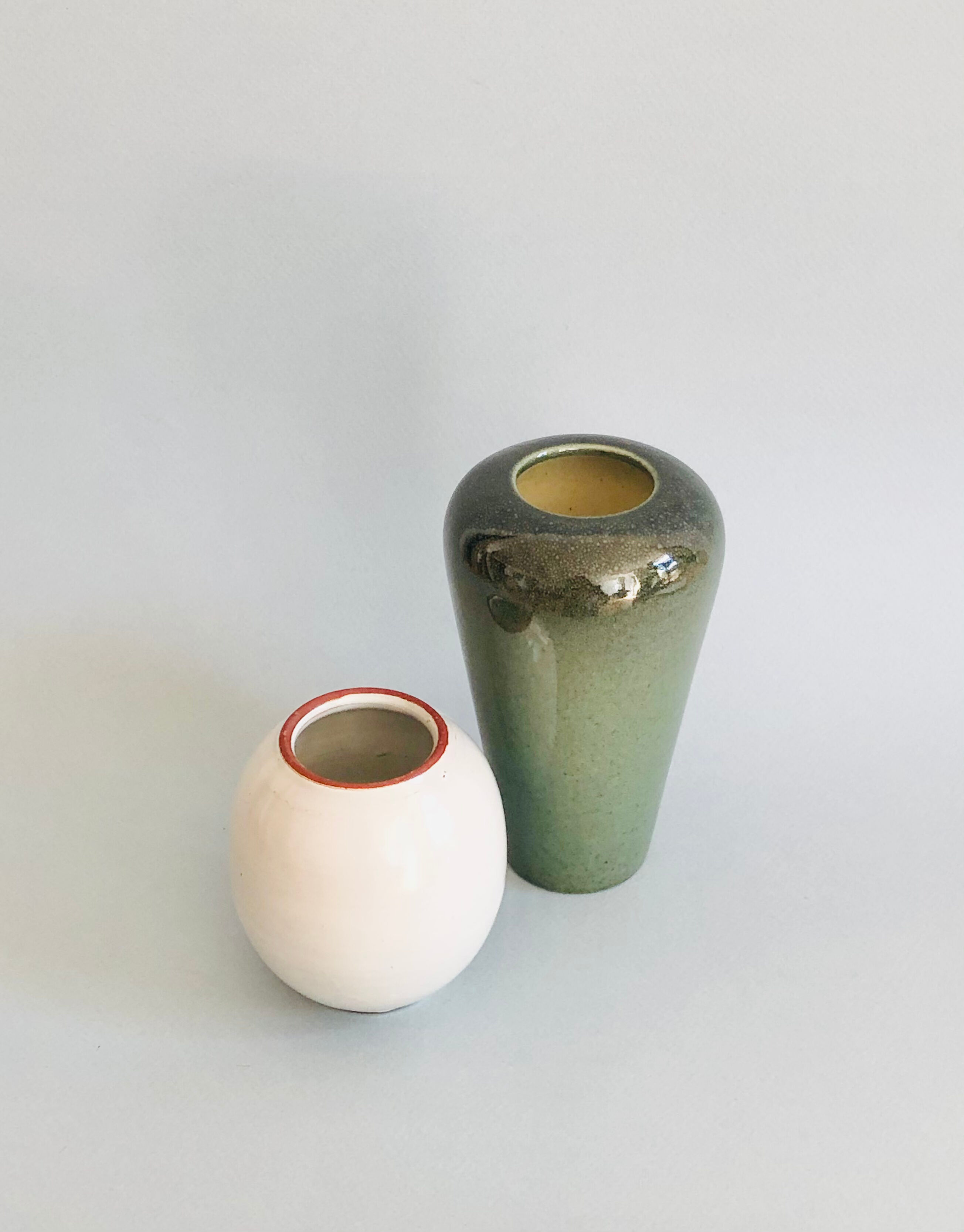 Duo of Dutch ceramic vases