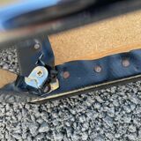 Stool year 70 skaï and chrome metal