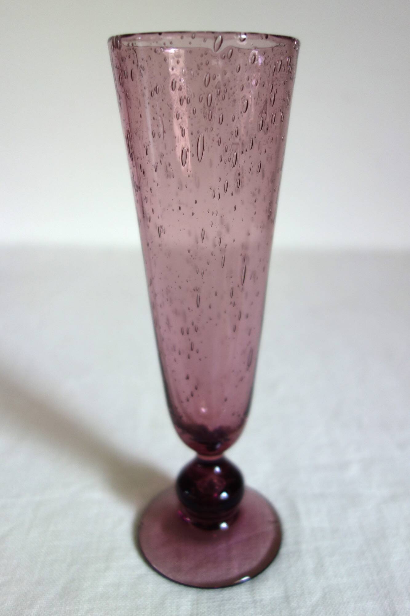 11 bubble-blown glasses Verrerie du Marais Riom