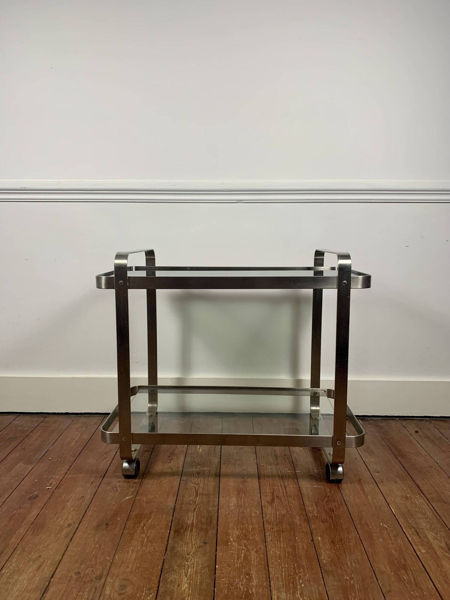 1960s-70s rolling trolley in the style of Martini & Rossi