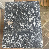 Bedside table in painted sheet metal