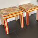 Pair of bedside or end table side tables