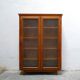 Bibliothèque vitrée vintage en bois
