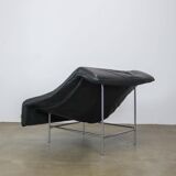 Vintage leather Butterfly chair with steel frame by G. van den Berg, Montis