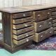 Oak store counter from the 1930s