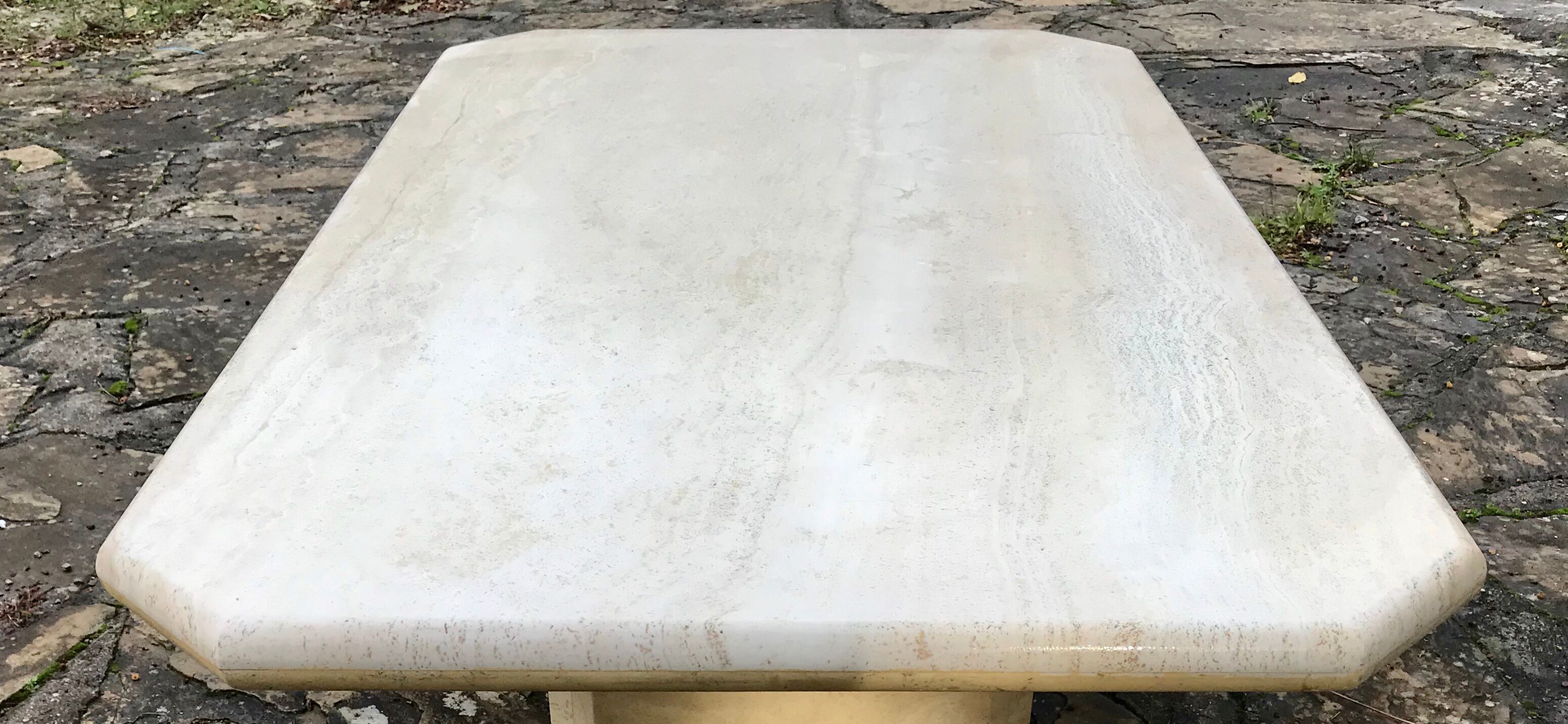 Vintage travertine coffee table