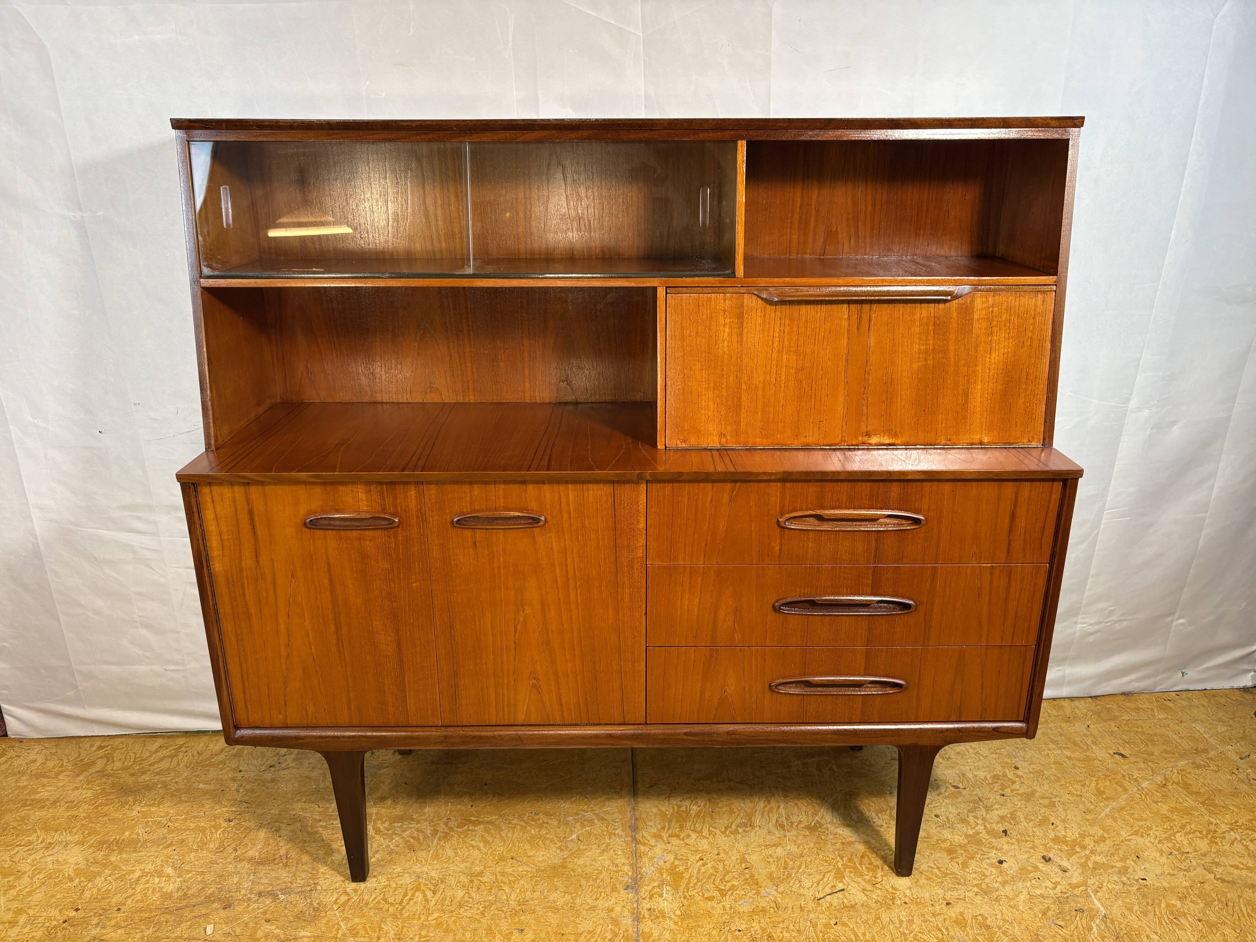 Mid Century Retro Teak Sideboard / Highboard by Jentique 1960  DanishD