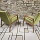 Paire fauteuil vintage style scandinave