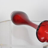 Soliflore in red glass paste