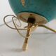 Globe vintage 1967 terrestre Taride tripode doré verre mappemonde - 22 cm