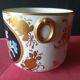 Jardinière porcelaine décor Paris fleurs polychrome or Mehun Albert Pillivuyt