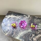 6 pop pink glass cups