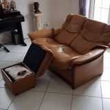 Stressless sofa 2 places + ottoman