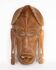 Masque africain sculpté à la main en bois clair d'Afrique de l'Ouest