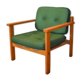 Fauteuil Mid-Century en vert années 1950/60