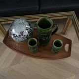 Service jug and porcelain glasses from the 1950s.