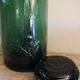 Jar dark green glass lorraine thistle 1 l diversion