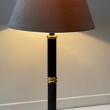 Lampe Le dauphin laiton et velours