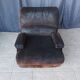 Fauteuil en cuir et métal chrome