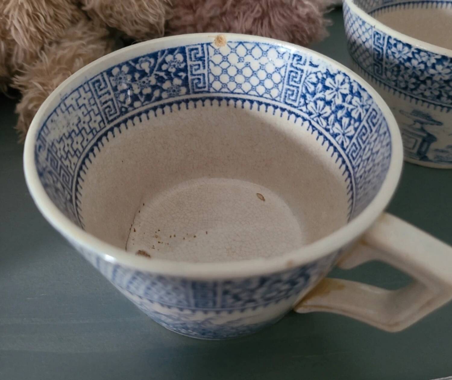 Set of 4 Luneville Lace Cups 1930