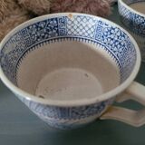 Set of 4 Luneville Lace Cups 1930