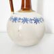 Saint Uze small vase / jug earthenware steel clay