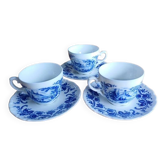 3 vintage cups and saucers