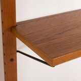 Étagères danoises en teck du milieu du siècle, lot de 4, années 1960