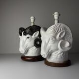 Vintage Italian table lamps, 1970s, set of 2