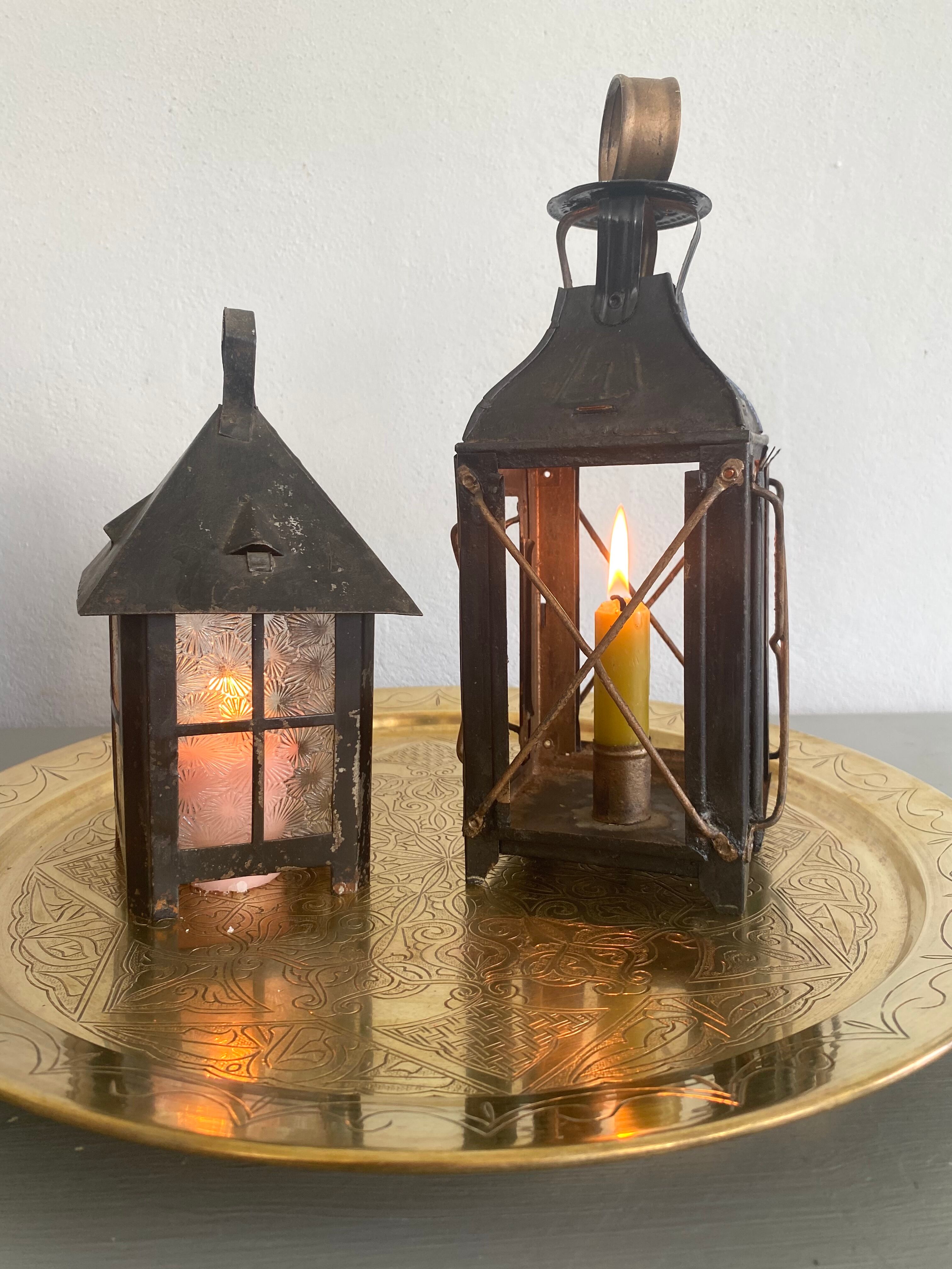 Metal candle holder, 1 door