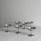 6 Letang Remy stainless steel footed bowls