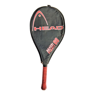 Tennis racket from Agassi Pirate 60 with its cover